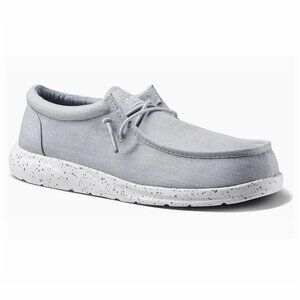 NIB Reef Cushion Breakwater Grey Boat Shoes, Size 9 US Men's
